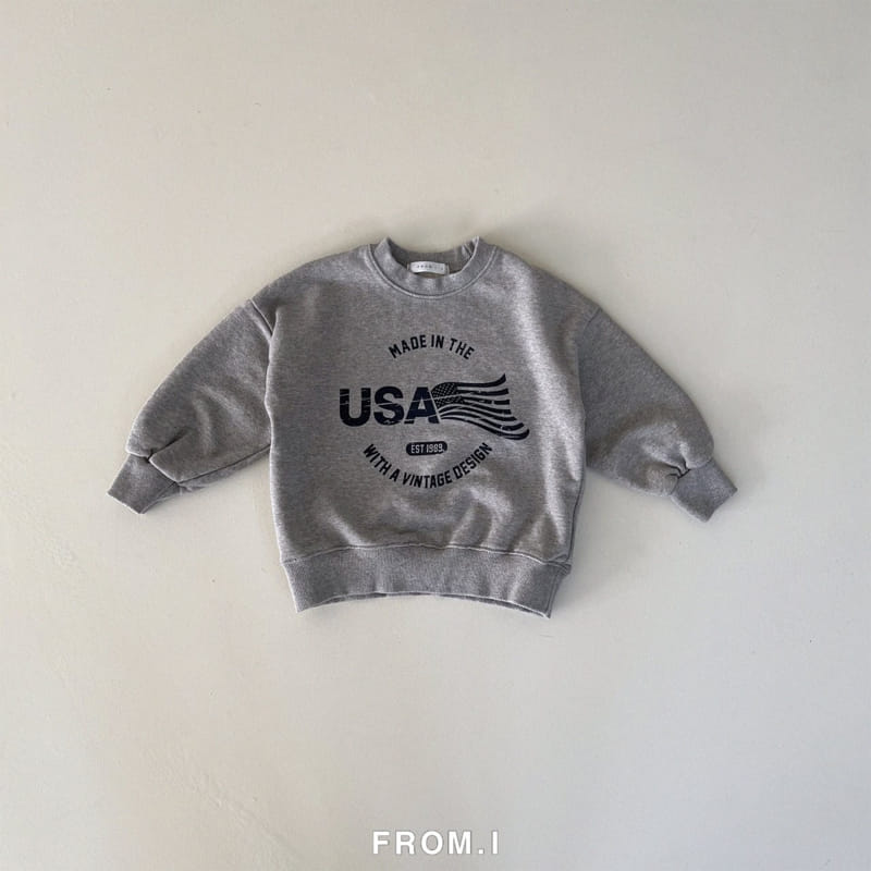 From I - Korean Children Fashion - #magicofchildhood - USA Sweatshirt - 4