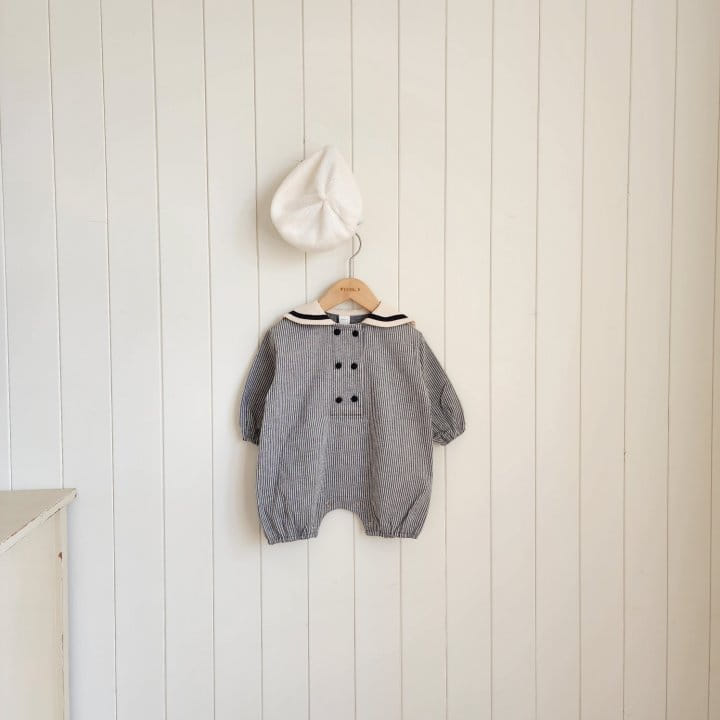 From J - Korean Baby Fashion - #babyboutique - Mono Sailor Body Suit - 10