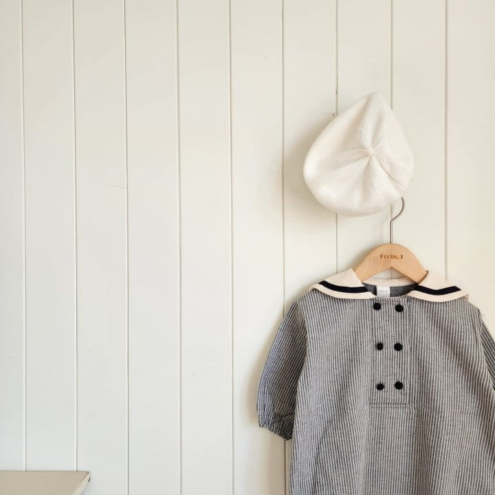 From J - Korean Baby Fashion - #babyboutique - Mono Sailor Body Suit - 11