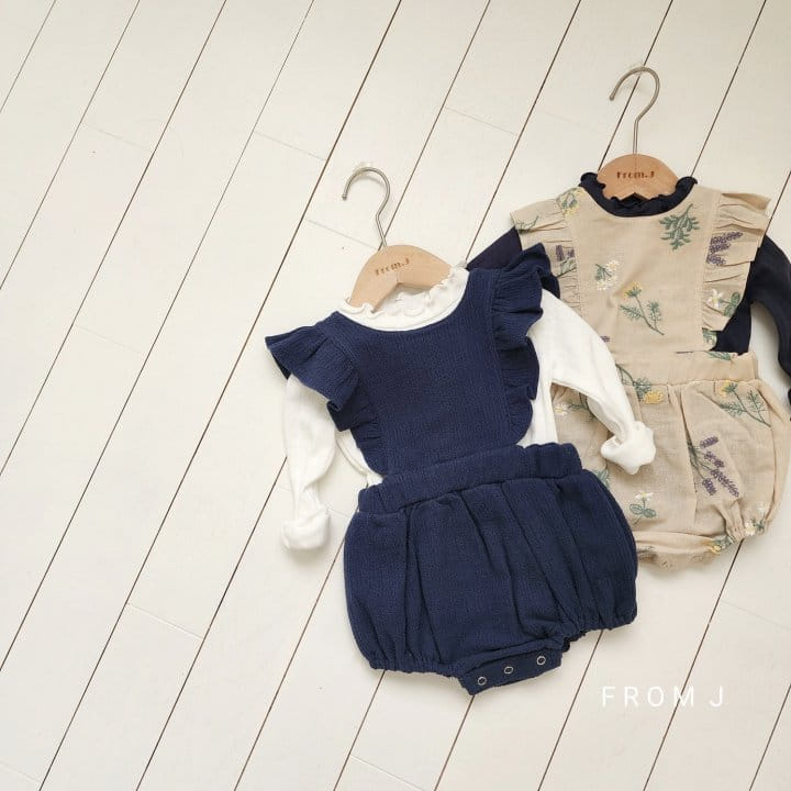From J - Korean Baby Fashion - #babyfever - Bonjour Dungarees Body Suit - 10