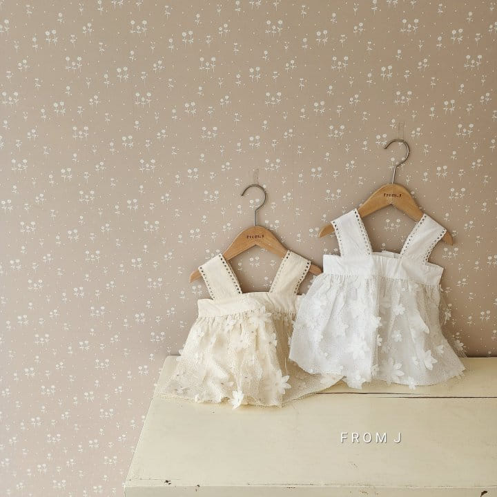 From J - Korean Baby Fashion - #babygirlfashion - Floral Leaf Bustier - 6