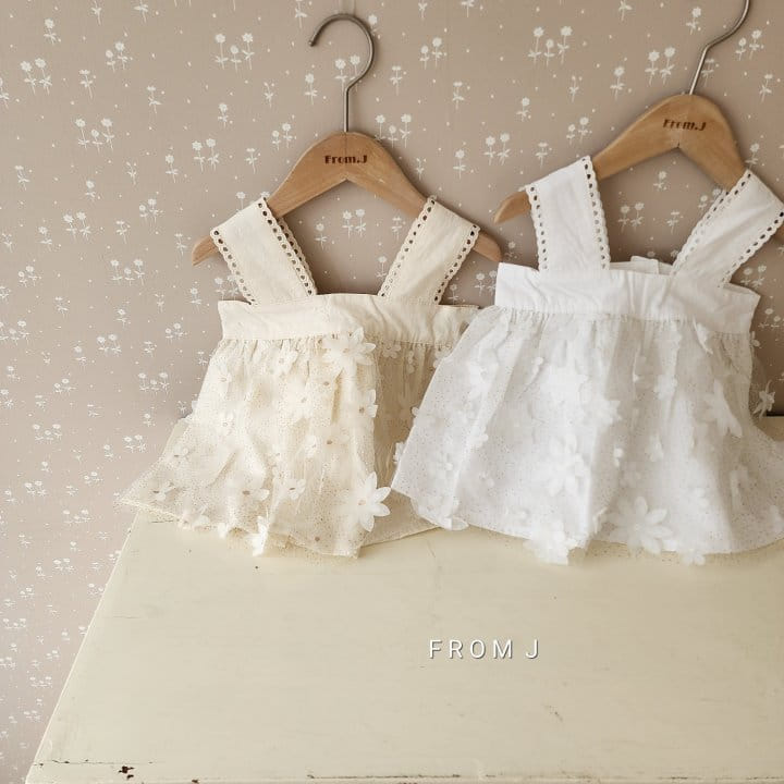 From J - Korean Baby Fashion - #babyootd - Floral Leaf Bustier - 9