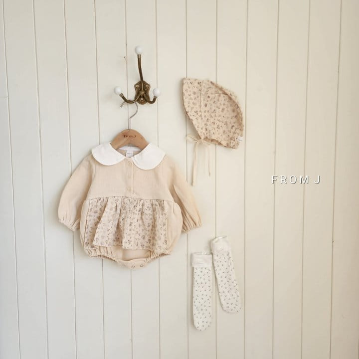 From J - Korean Baby Fashion - #babyootd - Love Collar Body Suit - 3