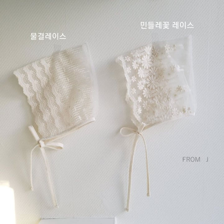 From J - Korean Baby Fashion - #babyoutfit - Mesh Lace Bonnet