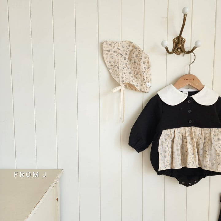 From J - Korean Baby Fashion - #babyoutfit - Love Collar Body Suit - 5