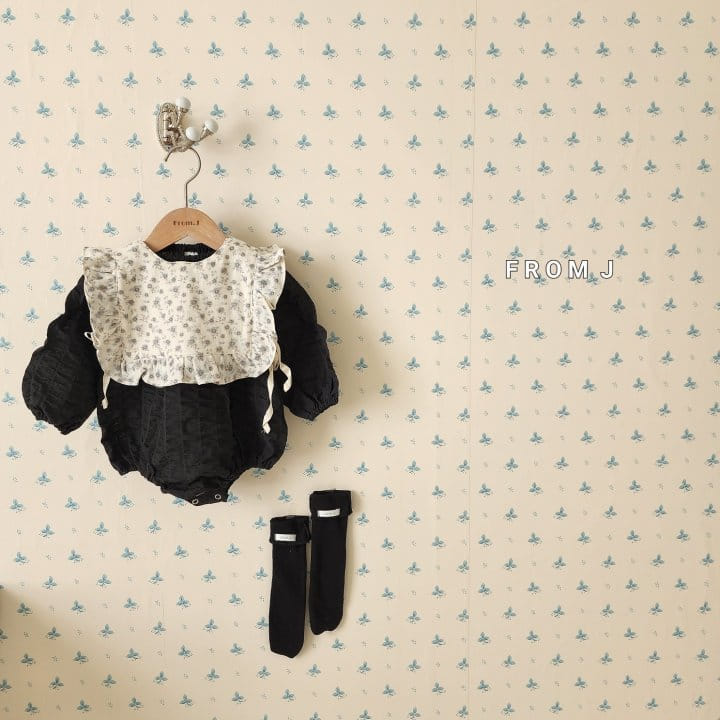From J - Korean Baby Fashion - #babyoutfit - Elly Flower Body Suit Vest Set - 4