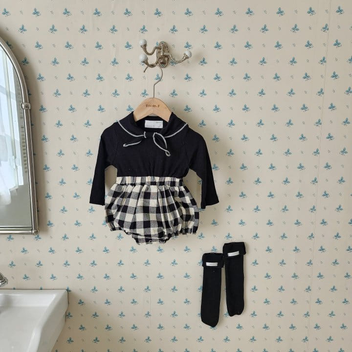 From J - Korean Baby Fashion - #babyoutfit - Collar Twist Body Suit - 3