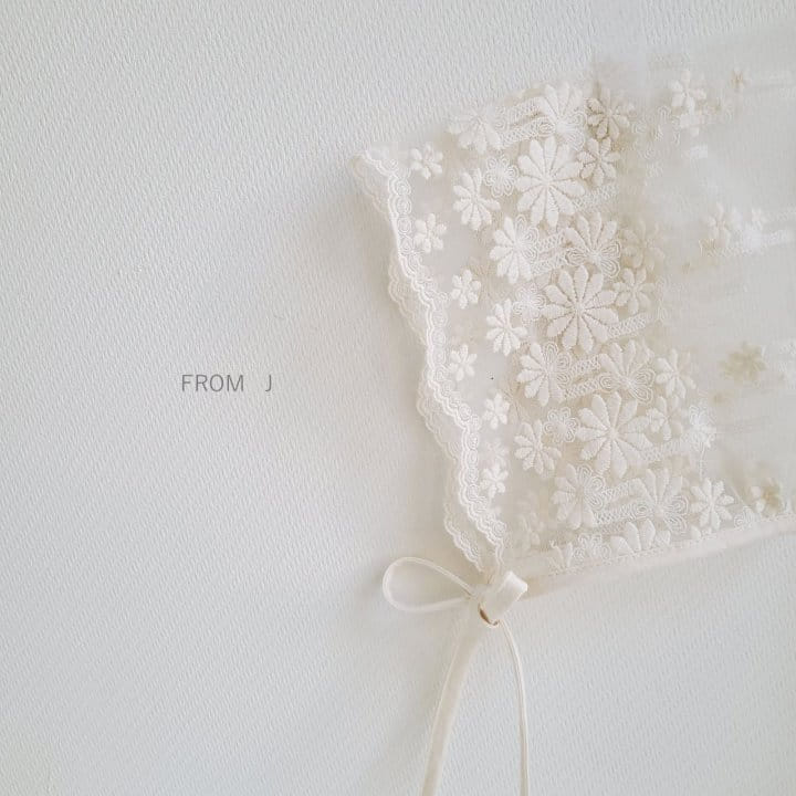 From J - Korean Baby Fashion - #babywear - Mesh Lace Bonnet - 3