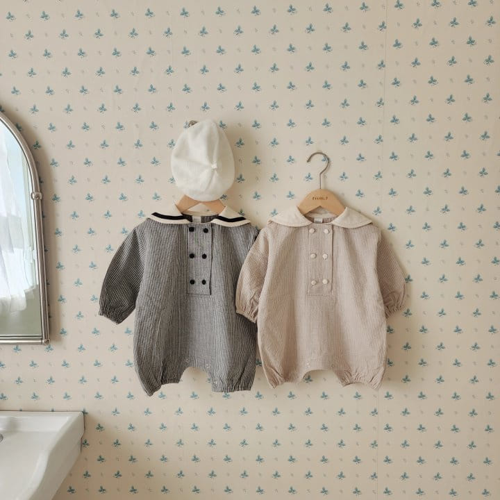 From J - Korean Baby Fashion - #babywear - Mono Sailor Body Suit - 7