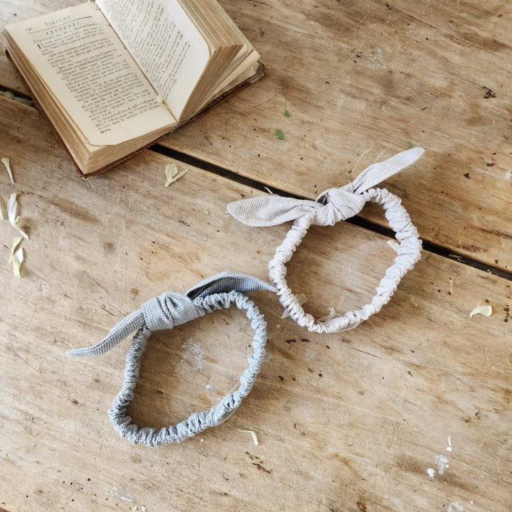 From J - Korean Baby Fashion - #onlinebabyboutique - Small Check Ribbon Band - 8