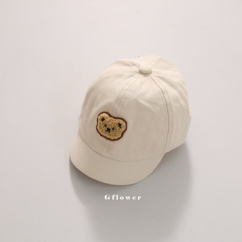 G Flower - Korean Baby Fashion - #onlinebabyshop - Baby Bear Face Ball Cap - 4