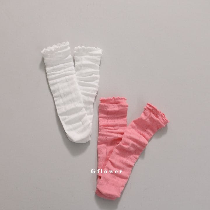 G Flower - Korean Children Fashion - #Kfashion4kids - Black Pink White Knee Socks