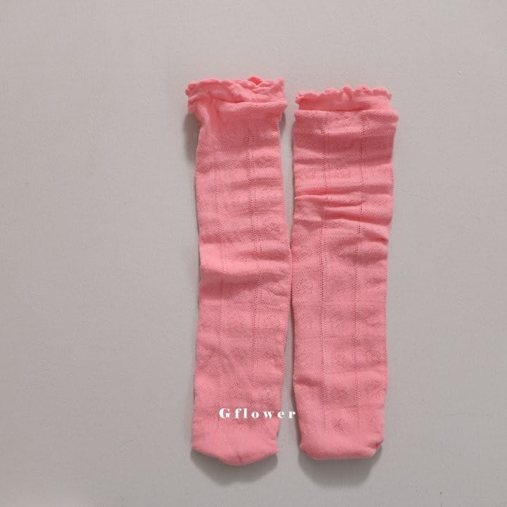 G Flower - Korean Children Fashion - #childofig - Black Pink White Knee Socks - 7