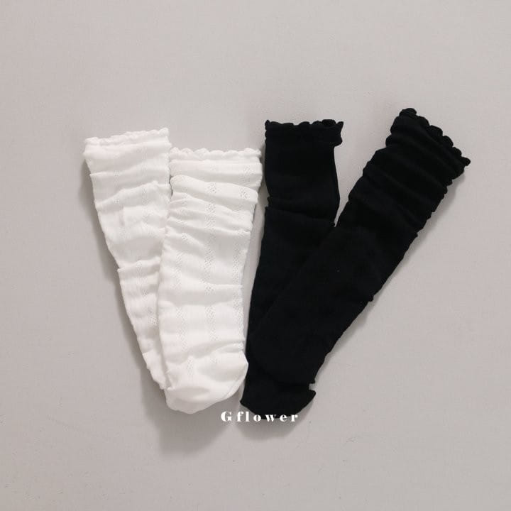 G Flower - Korean Children Fashion - #childofig - Black White Knee Socks - 5