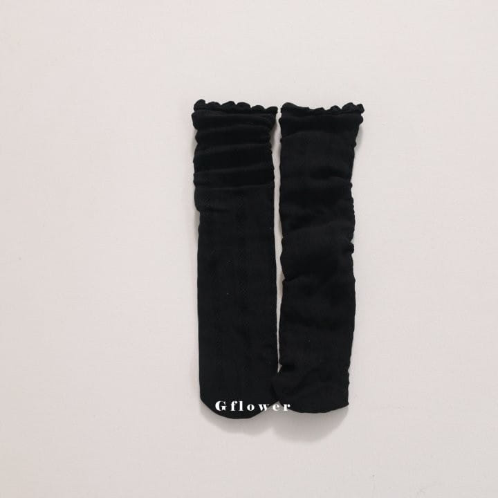 G Flower - Korean Children Fashion - #childofig - Black White Knee Socks - 6