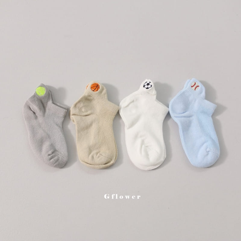 G Flower - Korean Children Fashion - #designkidswear - Ball Embroidery Socks Set