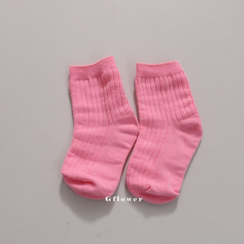 G Flower - Korean Children Fashion - #kidzfashiontrend - Girl Rib Socks Set - 7