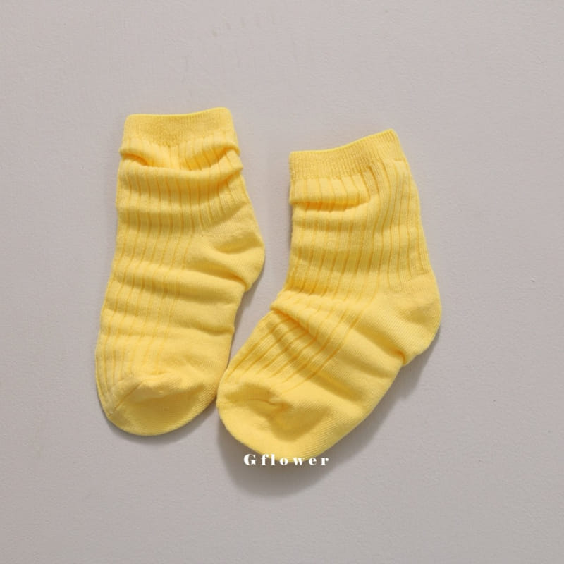G Flower - Korean Children Fashion - #kidzfashiontrend - Boy Rib Socks Set - 6