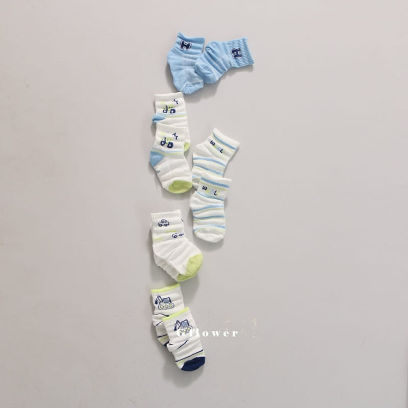 G Flower - Korean Children Fashion - #kidsstore - Car Socks Set - 4
