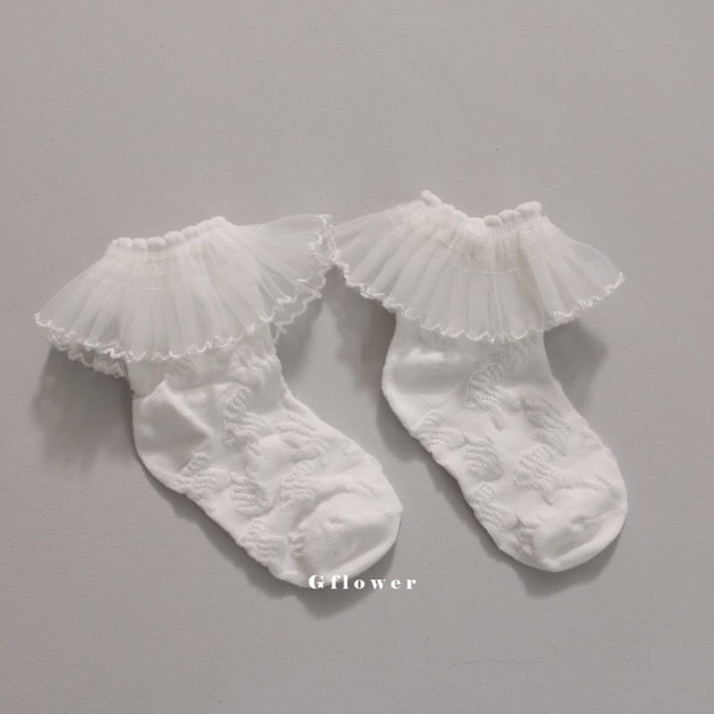 G Flower - Korean Children Fashion - #magicofchildhood - Sha Lace Socks Set - 8