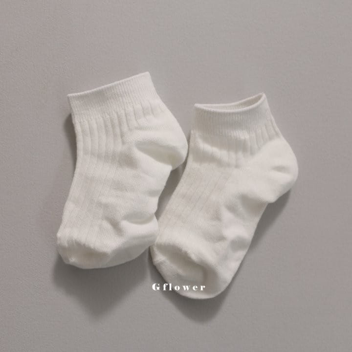 G Flower - Korean Children Fashion - #prettylittlegirls - White Color Socks Set - 6