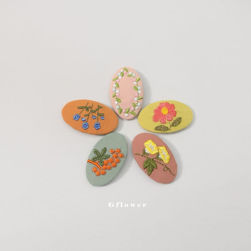 G Flower - Korean Children Fashion - #stylishchildhood - Embroidery Ticking Pin