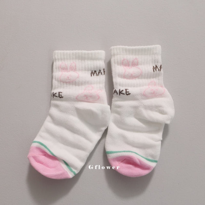 G Flower - Korean Children Fashion - #todddlerfashion - Spring Rabbit Socks Set - 9