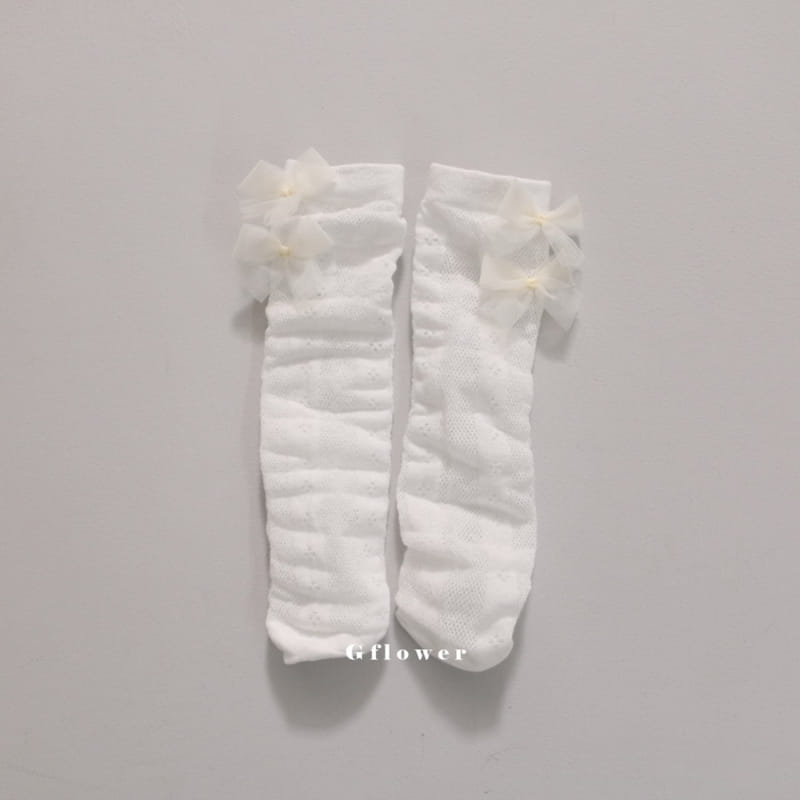 G Flower - Korean Children Fashion - #toddlerclothing - Ribbon Knee Socks - 8