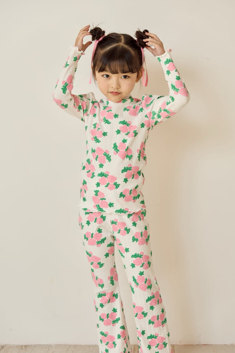 Ggomare - Korean Children Fashion - #Kfashion4kids - Flower Boots Cut Pants