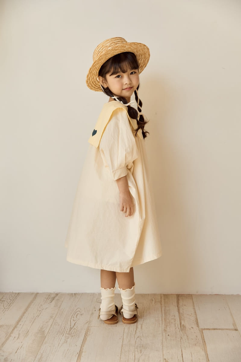 Ggomare - Korean Children Fashion - #Kfashion4kids - Elwy Heart One-Piece - 7