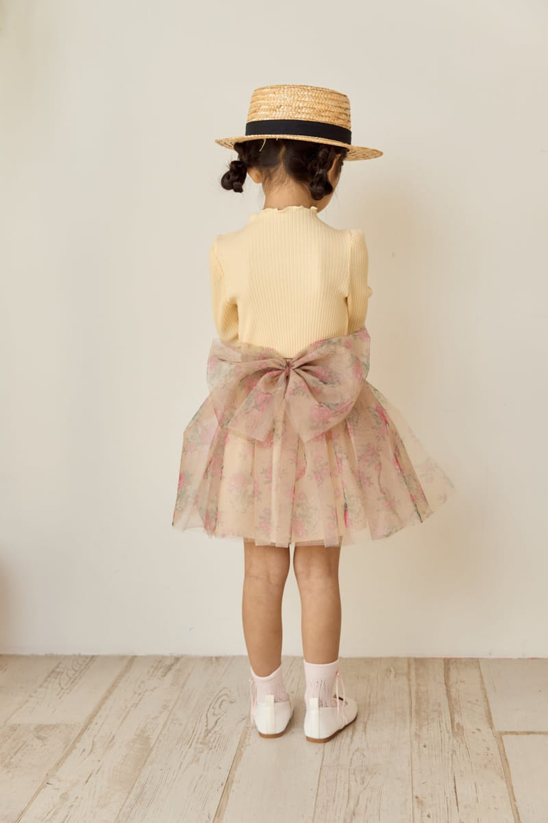 Ggomare - Korean Children Fashion - #childofig - Rose Ribbon Skirt - 10