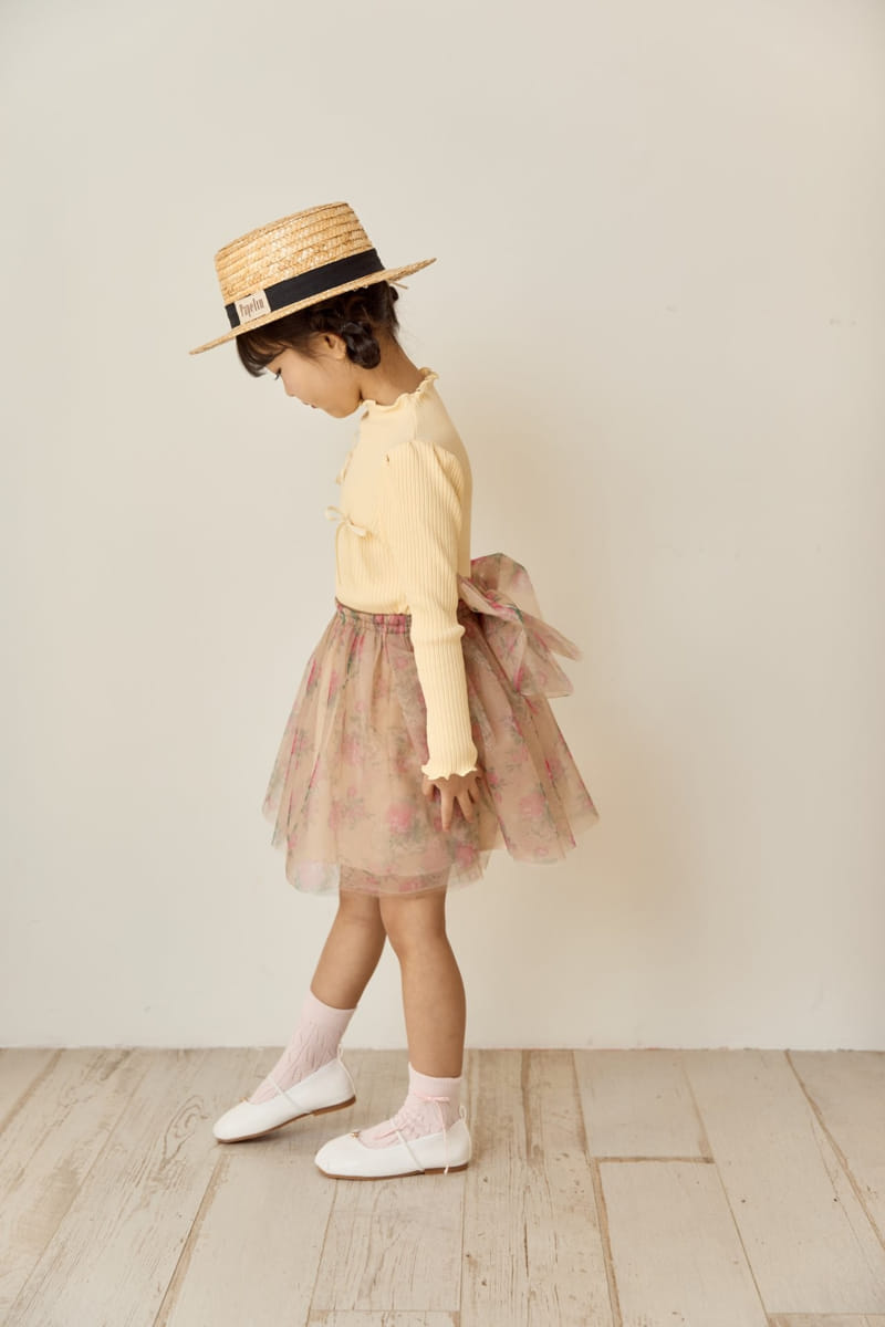 Ggomare - Korean Children Fashion - #childofig - Rose Ribbon Skirt - 9