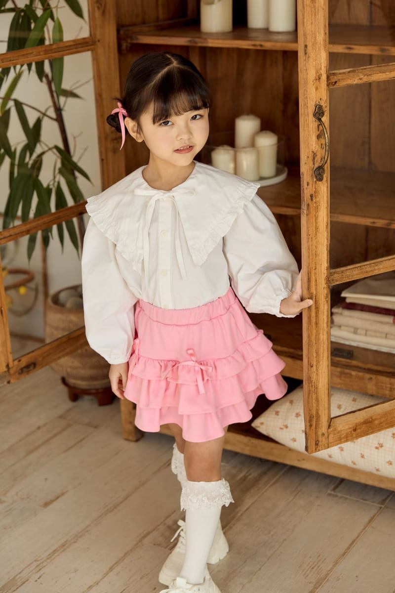 Ggomare - Korean Children Fashion - #childrensboutique - Kan Kang Ribbon Skirt