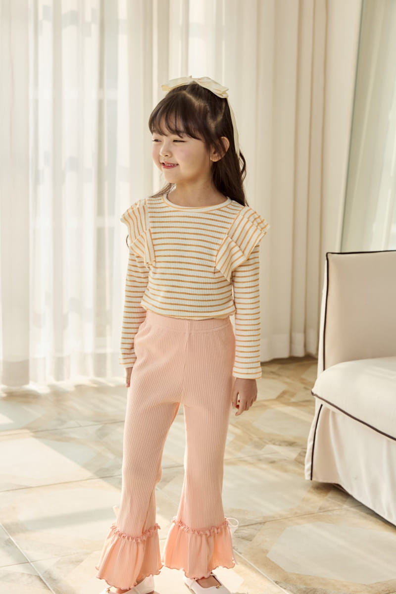 Ggomare - Korean Children Fashion - #discoveringself - Petite Ribbon Boots Cut Pants - 10