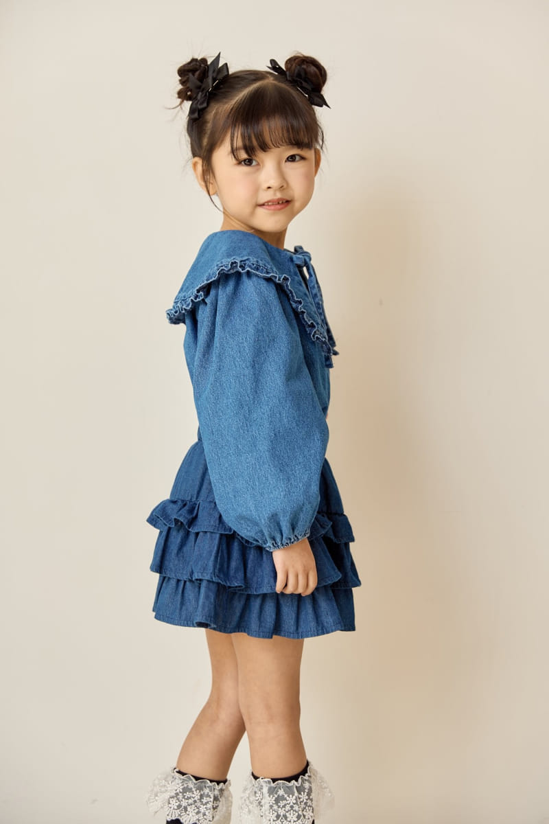 Ggomare - Korean Children Fashion - #discoveringself - Denim Kan Kang Skirt - 11