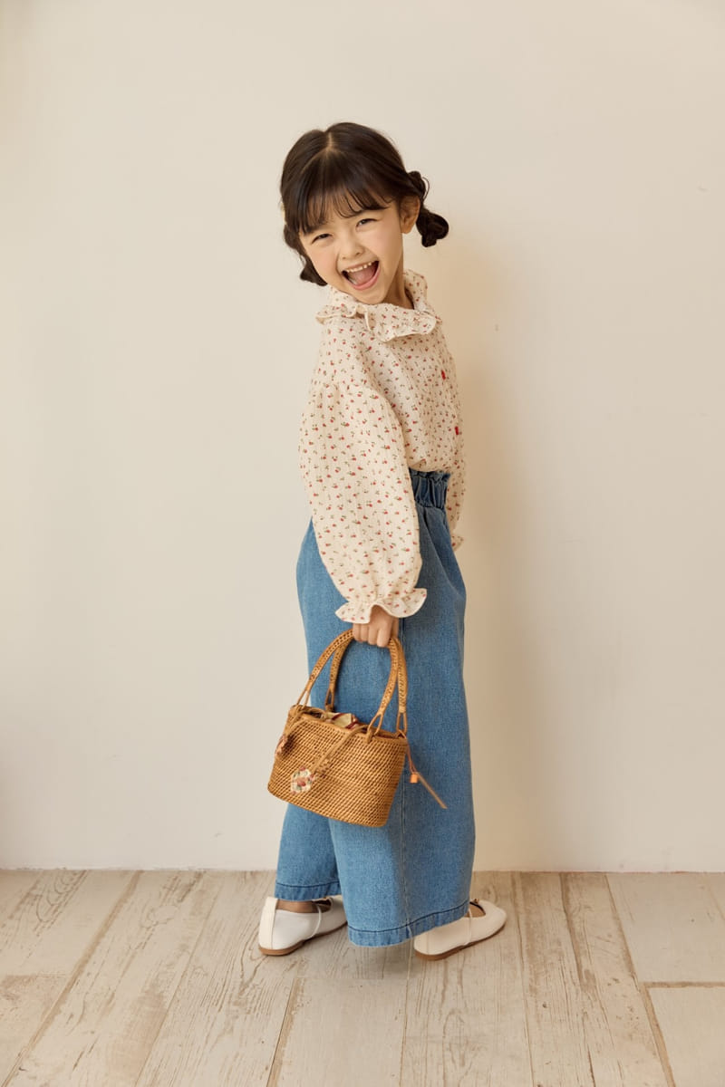 Ggomare - Korean Children Fashion - #fashionkids - Denim Wide Pants - 6