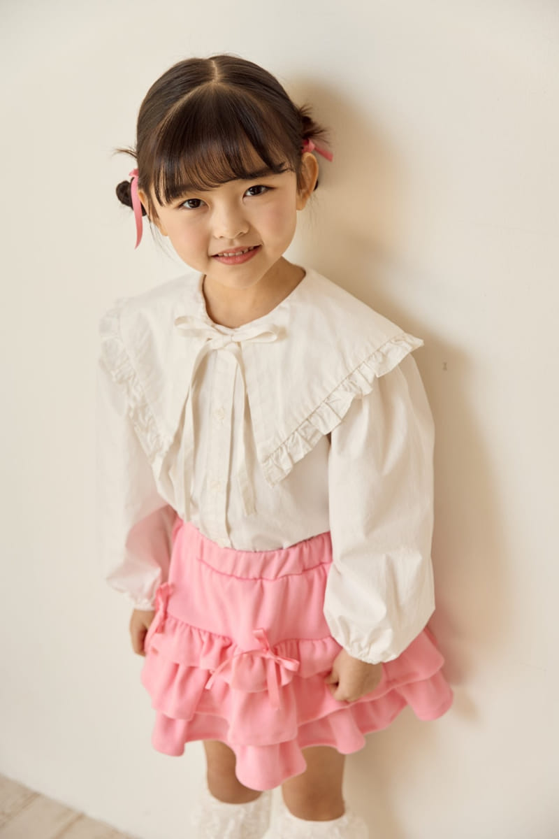 Ggomare - Korean Children Fashion - #kidsstore - Kan Kang Ribbon Skirt - 6