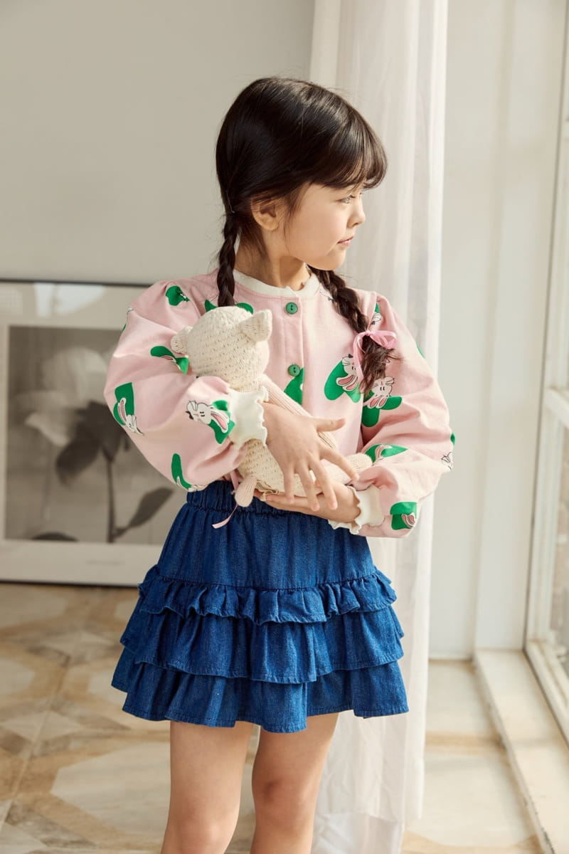 Ggomare - Korean Children Fashion - #kidzfashiontrend - Denim Kan Kang Skirt