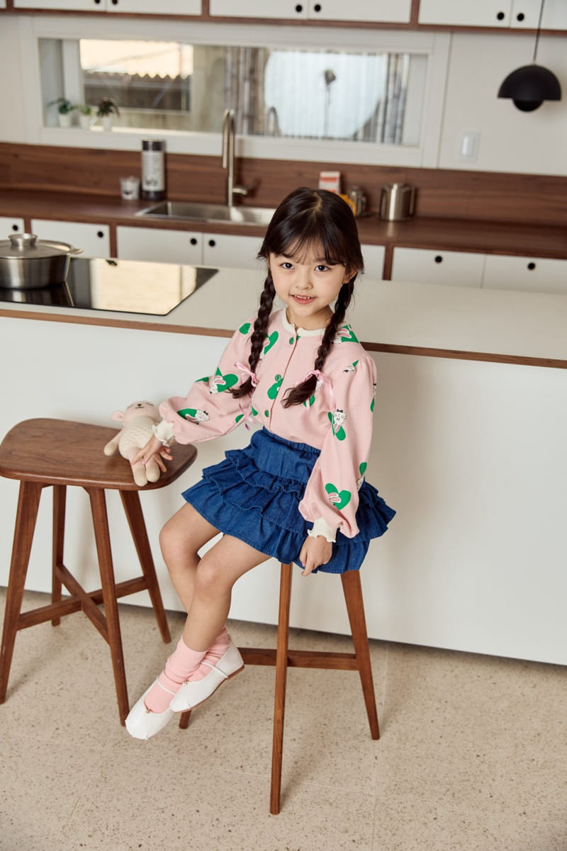 Ggomare - Korean Children Fashion - #littlefashionista - Denim Kan Kang Skirt - 4