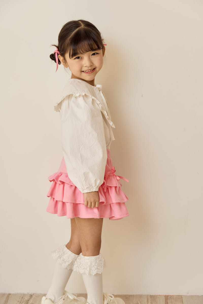 Ggomare - Korean Children Fashion - #minifashionista - Kan Kang Ribbon Skirt - 11