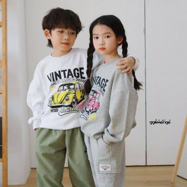Ggomenge - Korean Children Fashion - #kidsstore - Vintage Sweatshirt