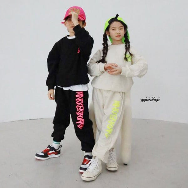Ggomenge - Korean Children Fashion - #minifashionista - Board Top Bottom Set