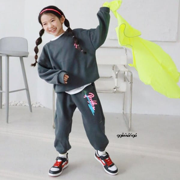 Ggomenge - Korean Children Fashion - #todddlerfashion - Rainbow Top Bottom Set