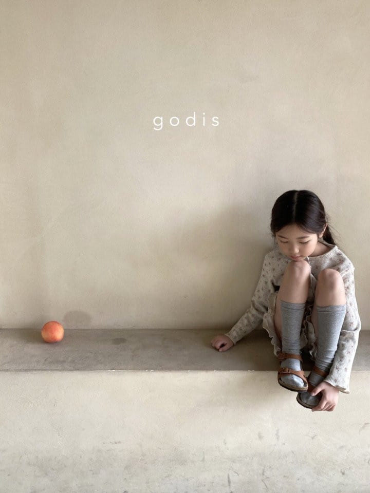 Godis - Korean Children Fashion - #childofig - Curley Top Bottom Set - 2