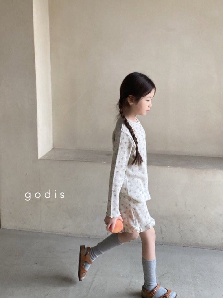 Godis - Korean Children Fashion - #fashionkids - Curley Top Bottom Set - 6