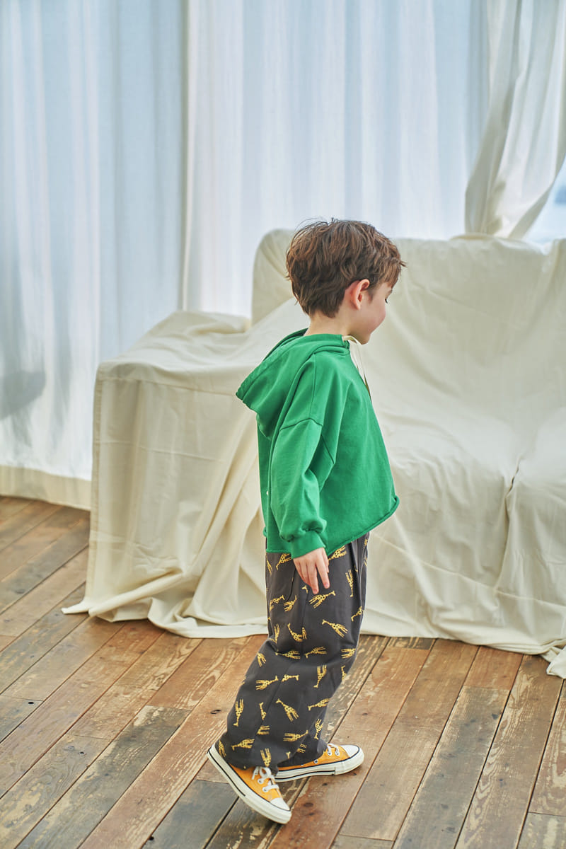 Green Tomato - Korean Children Fashion - #childrensboutique - Giraffe Wrinkle Pants - 6