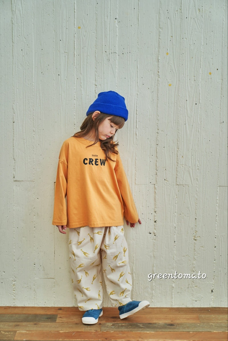 Green Tomato - Korean Children Fashion - #childrensboutique - Crew Tee