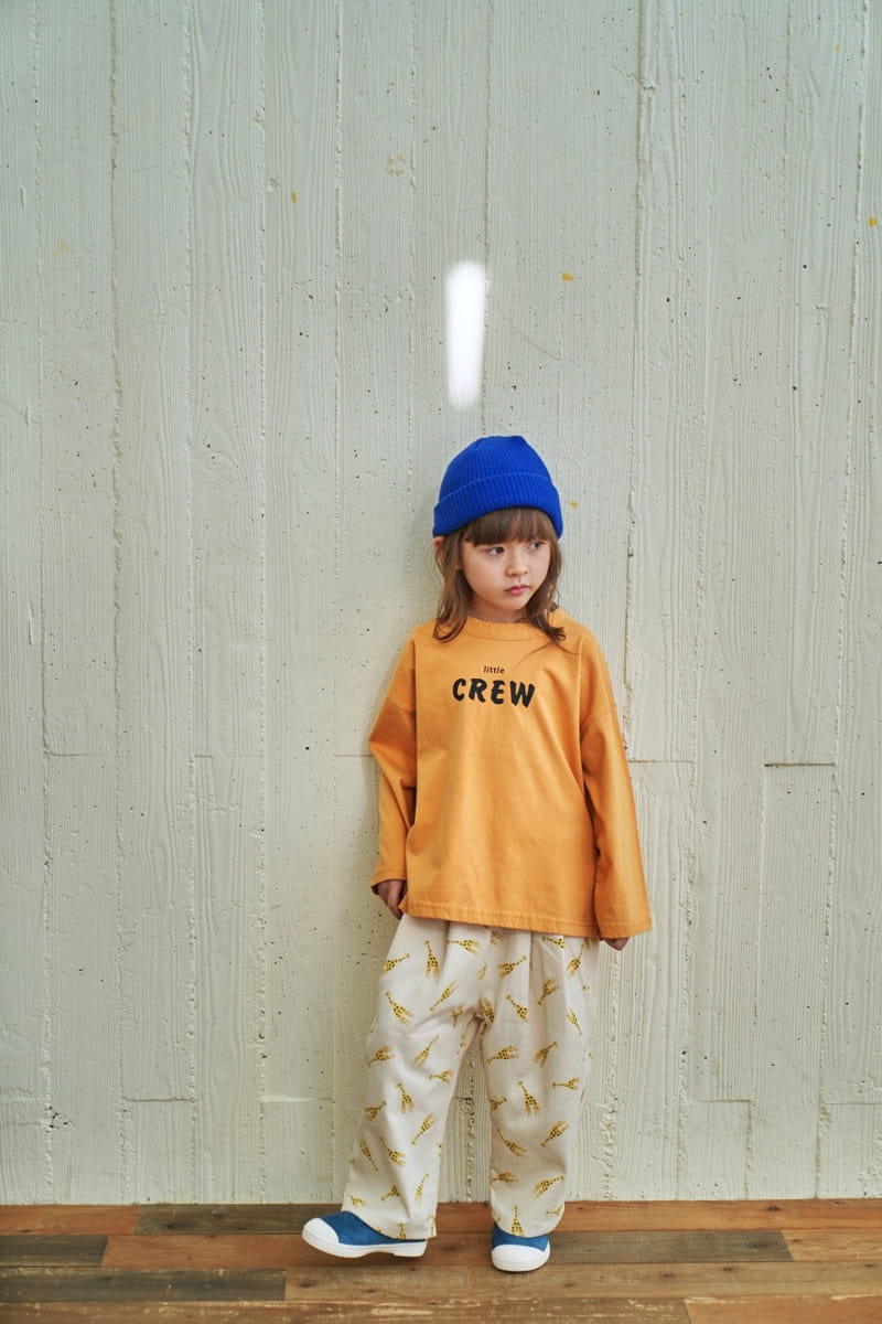 Green Tomato - Korean Children Fashion - #kidsstore - Giraffe Wrinkle Pants - 11