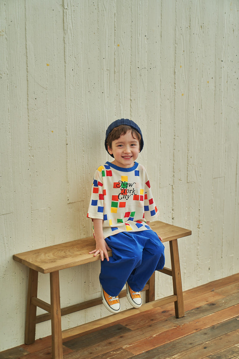 Green Tomato - Korean Children Fashion - #kidsstore - NY Check Tee - 4