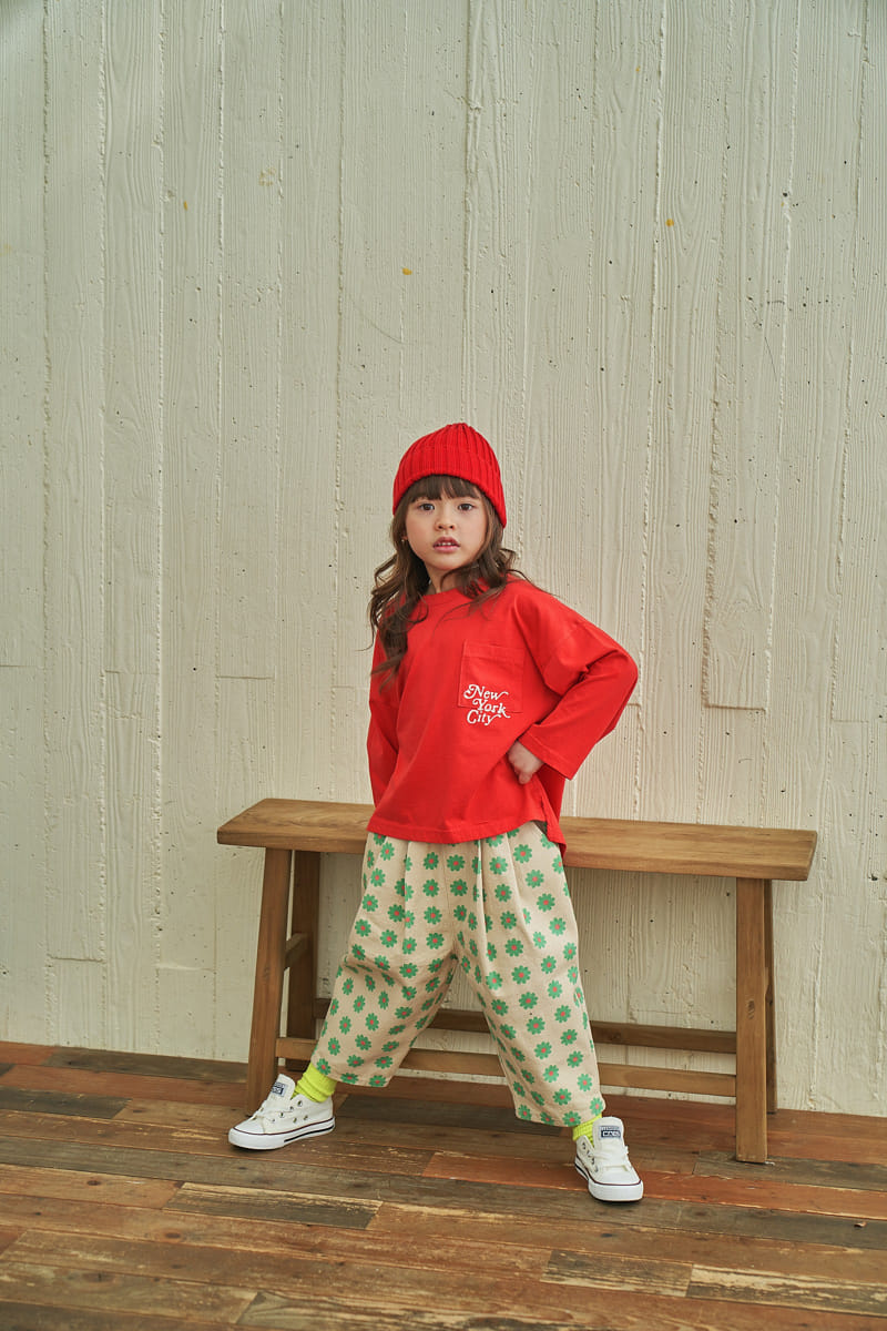 Green Tomato - Korean Children Fashion - #magicofchildhood - NY Pocket Tee - 8